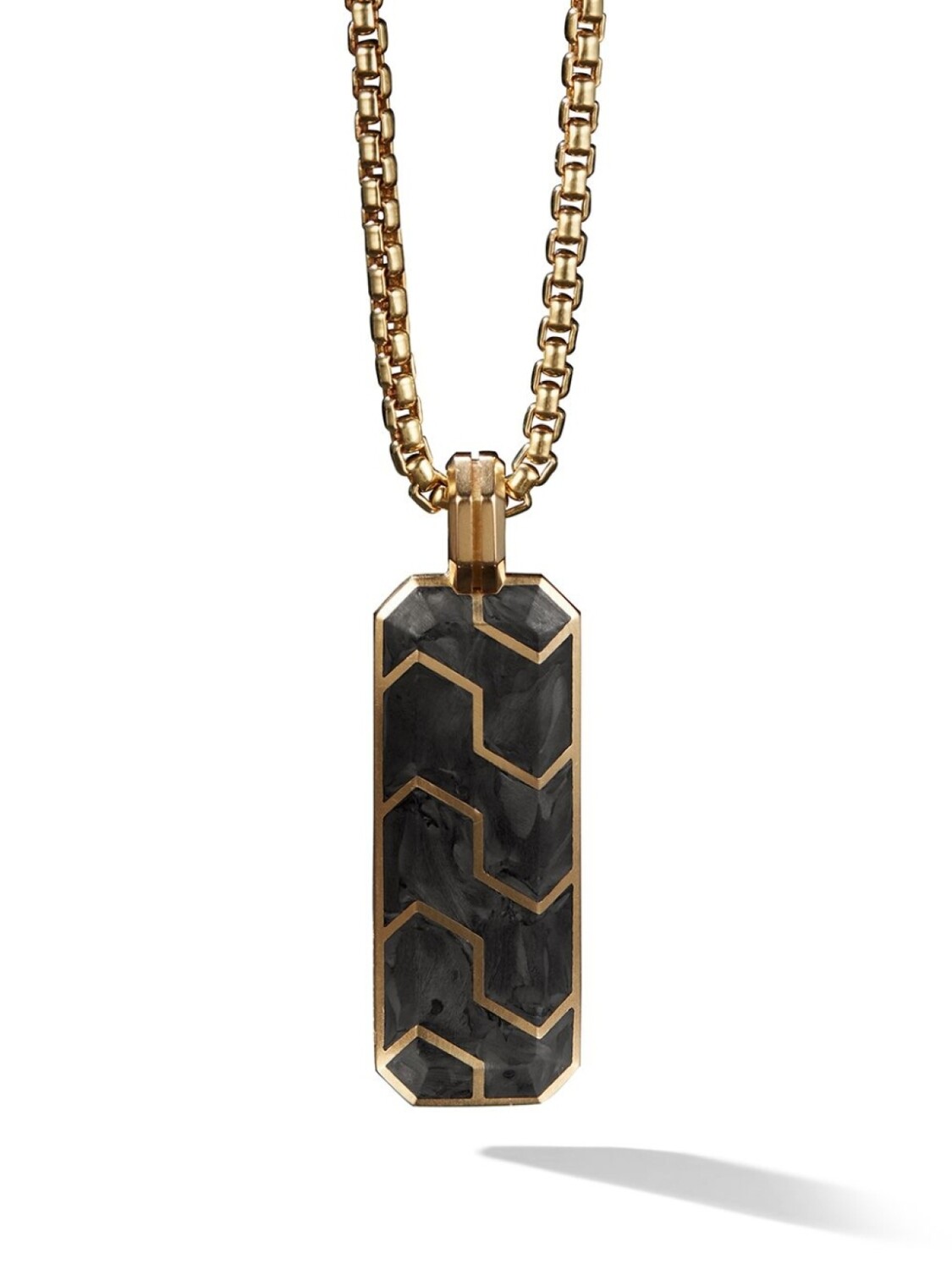 

Подвеска Forged Carbon ingot из желтого золота David Yurman, золотой