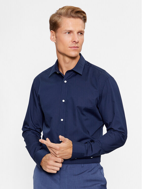 

Рубашка узкого кроя Jack&Jones, синий