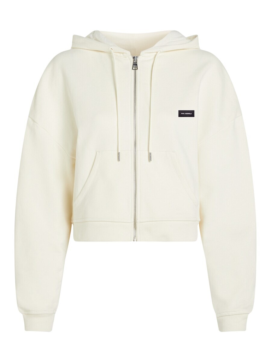 

Худи Karl Lagerfeld Zip-Up Hoodie Essential, цвет White/Off white