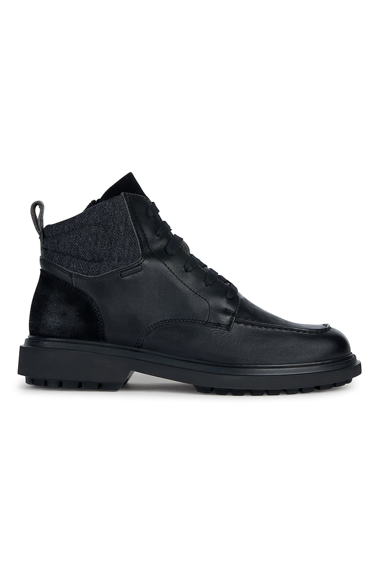Замшевые кожаные ботинки Geox, черный