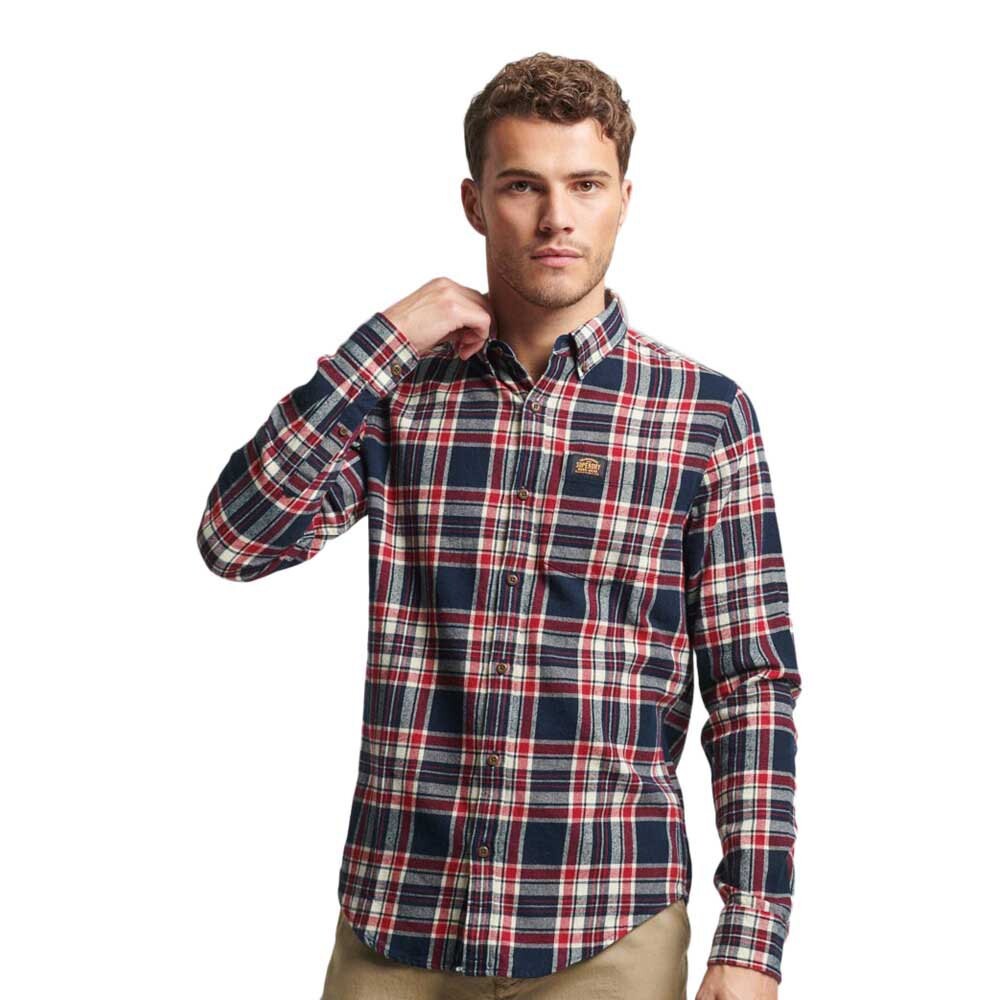 

Рубашка Superdry Cotton Lumberjack, синий
