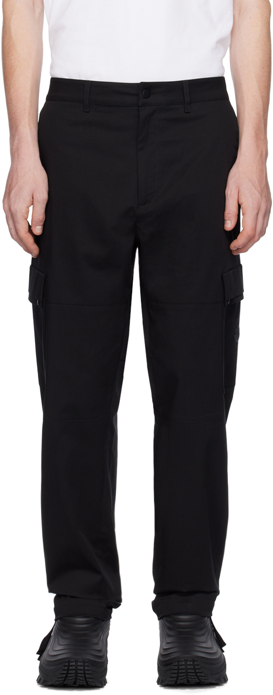 Черные брюки с завязками на манжетах Moncler