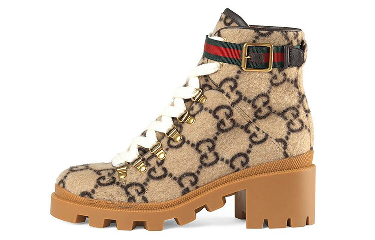 

Женские ботильоны Gucci из шерсти, коричневый
