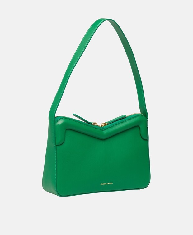 

Кожаная сумка-мессенджер Mansur Gavriel, зеленый