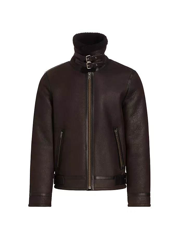 

КОЛЛЕКЦИЯ Кожаная куртка-авиатор Saks Fifth Avenue, цвет java