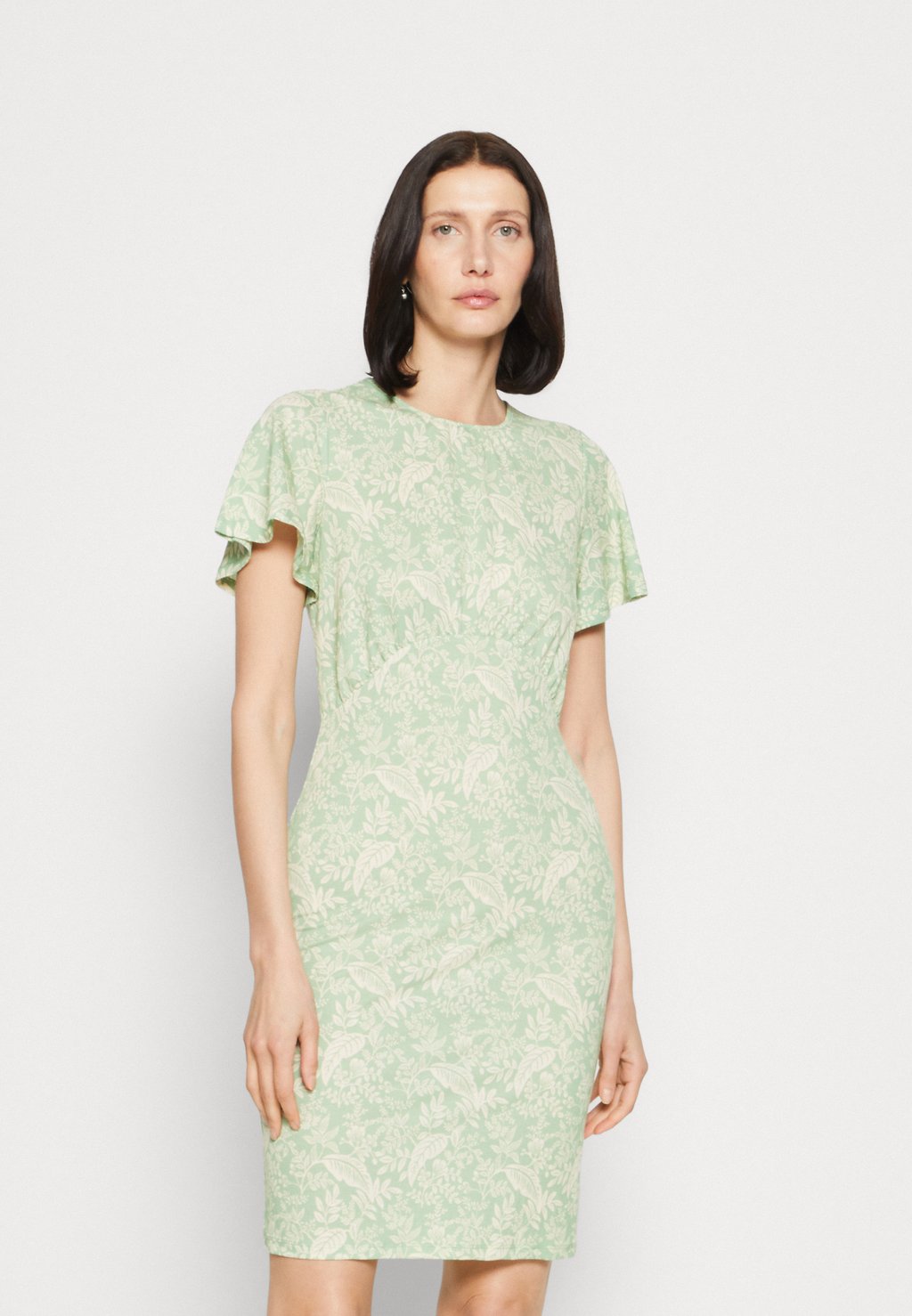 кочедыжник папоротник light green Платье из трикотажа Anna Field, зеленый/светло-зеленый