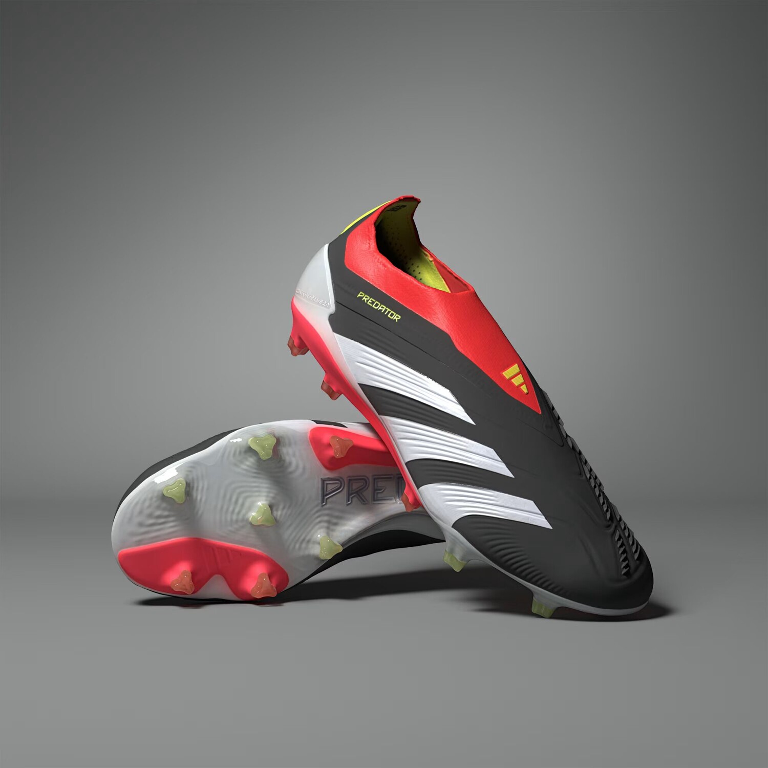 

Футбольные бутсы без шнурков Predator Elite для твердого грунта Adidas, цвет Core Black/Cloud White/Solar Red