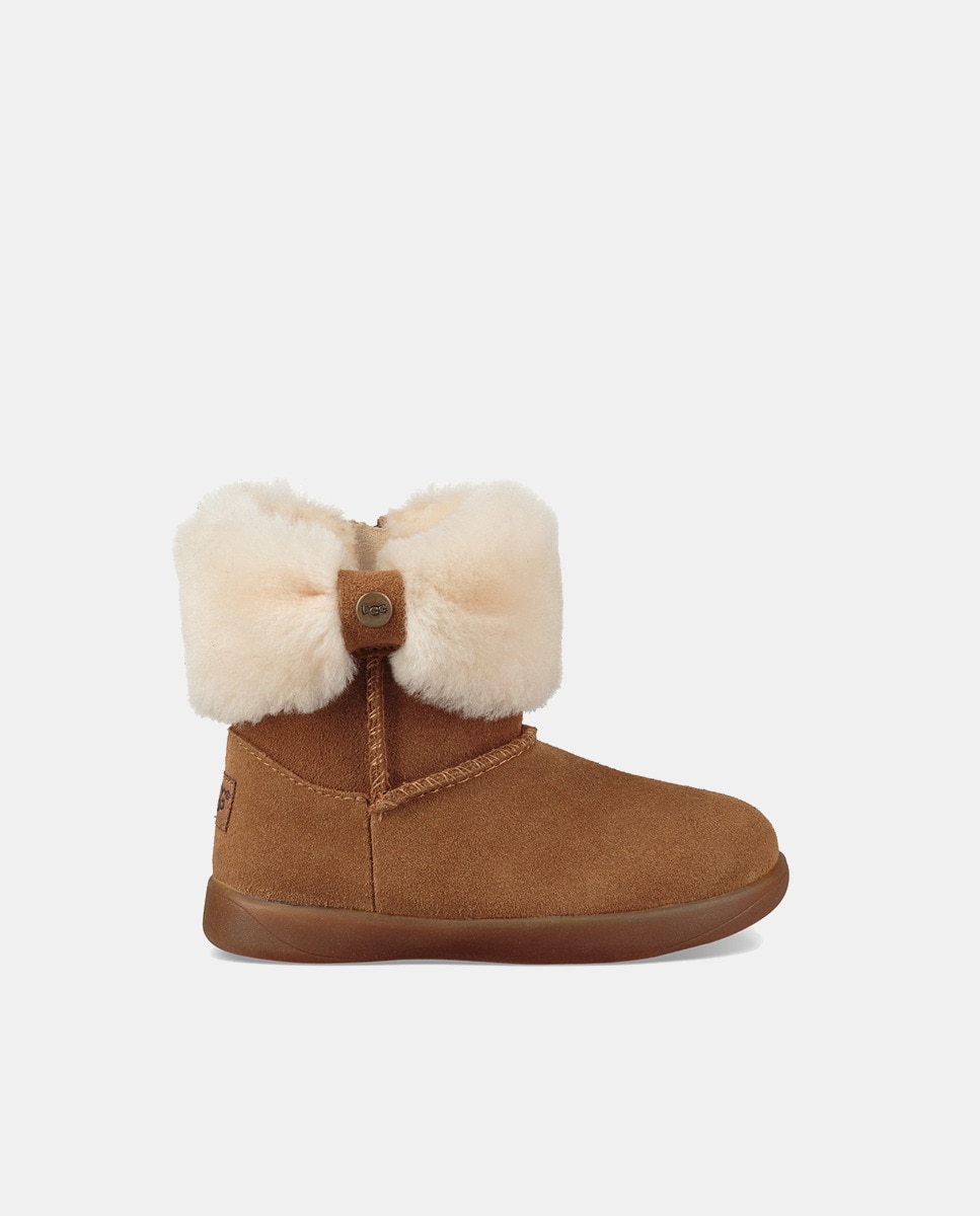 

Замшевые сапоги для девочек Ramona с пушистым бантом UGG, коричневый