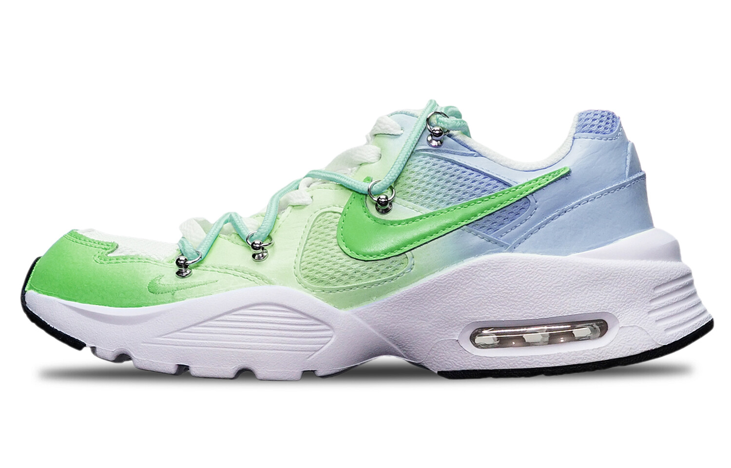 

Кроссовки Air Max Fusion женские с низким верхом, зеленые/синие/белые Nike