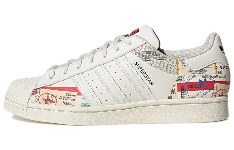 

Кроссовки унисекс для скейтбординга Adidas Originals Superstar кремового цвета