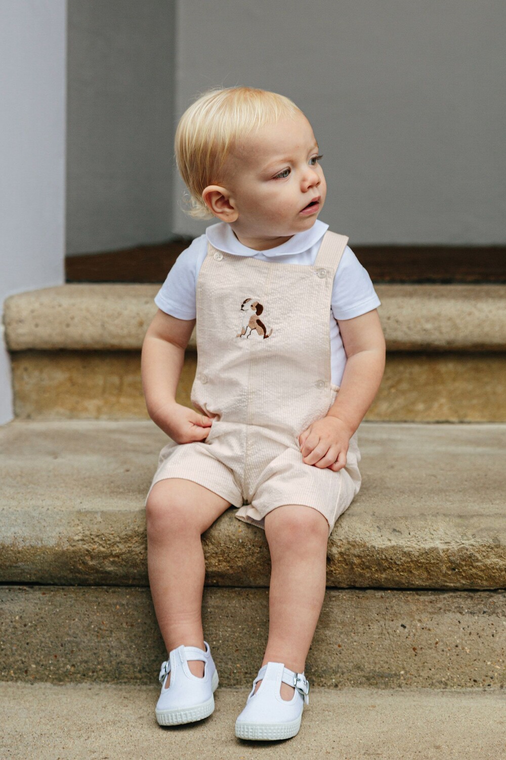 

Хлопковый нагрудник Little ny Paseczki/Puppy Alexander Shorts Trotters London