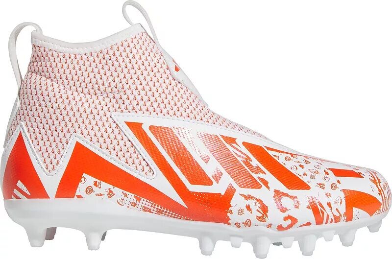 

Детские футбольные бутсы Adidas Freak Spark 23 Mismatch Mid, белый/оранжевый