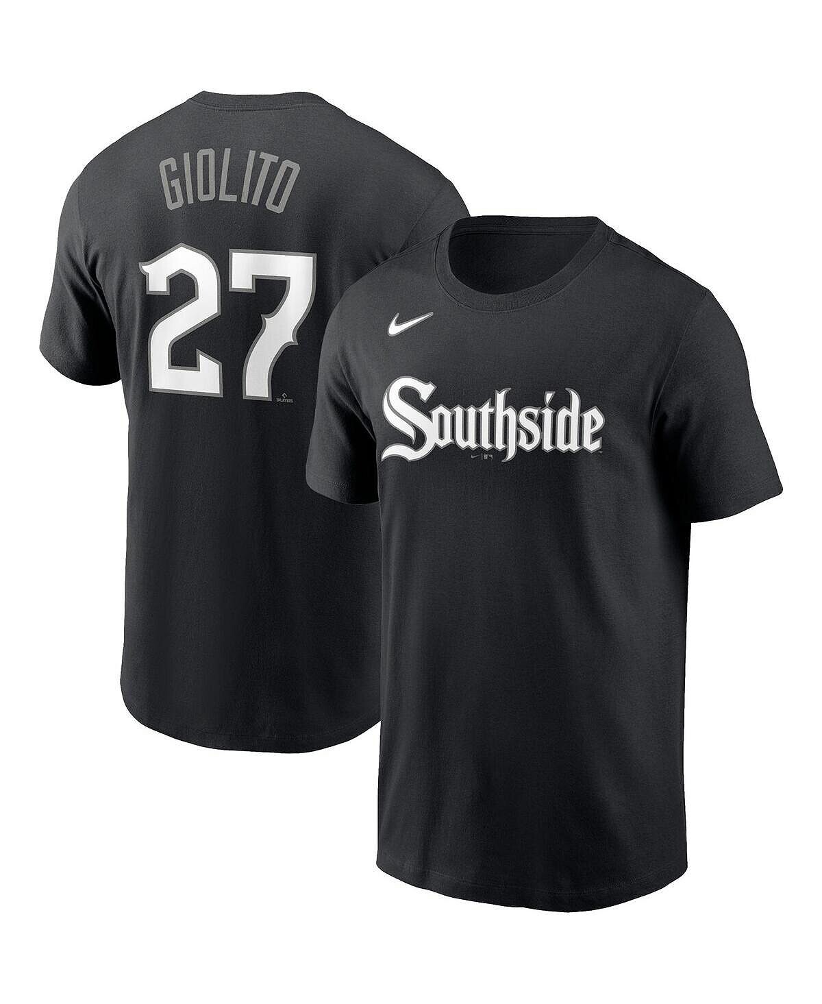 

Мужская футболка Lucas Giolito Black Chicago White Sox City Connect с именем и номером Nike