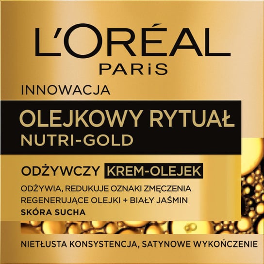 

Питательное крем-масло для сухой кожи, 50 мл L'oreal Paris, Nutri-Gold Oil Ritual, L'oréal Paris