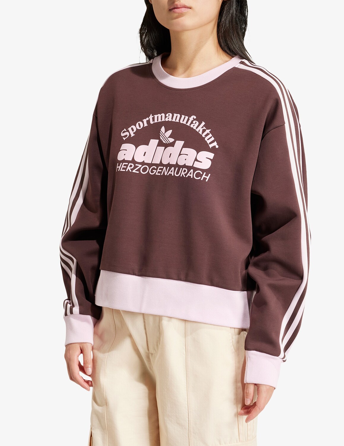 

Толстовка в стиле ретро Adidas Originals, коричневый