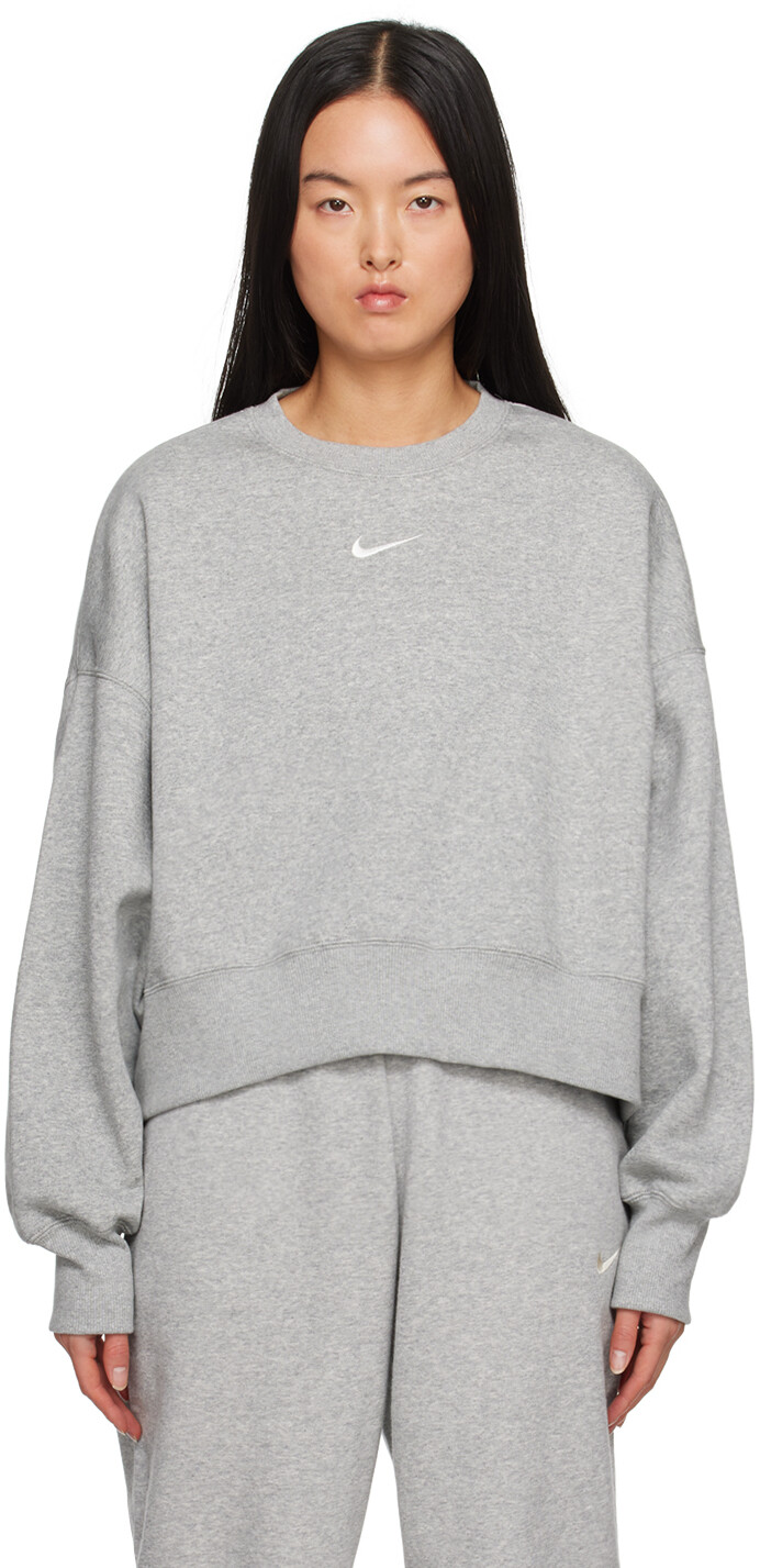 

Серый свитшот с изображением Феникса Nike