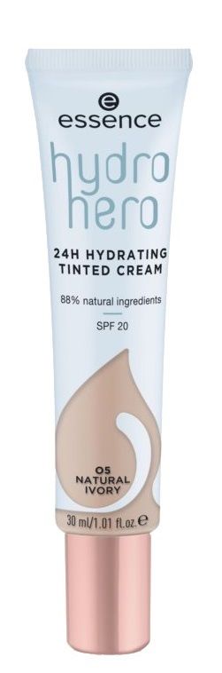 Essence Hydro Hero 24h Hydrating Tinted Cream ВВ крем для лица, 05 Natural Ivory праймер для лица essence hydro hero