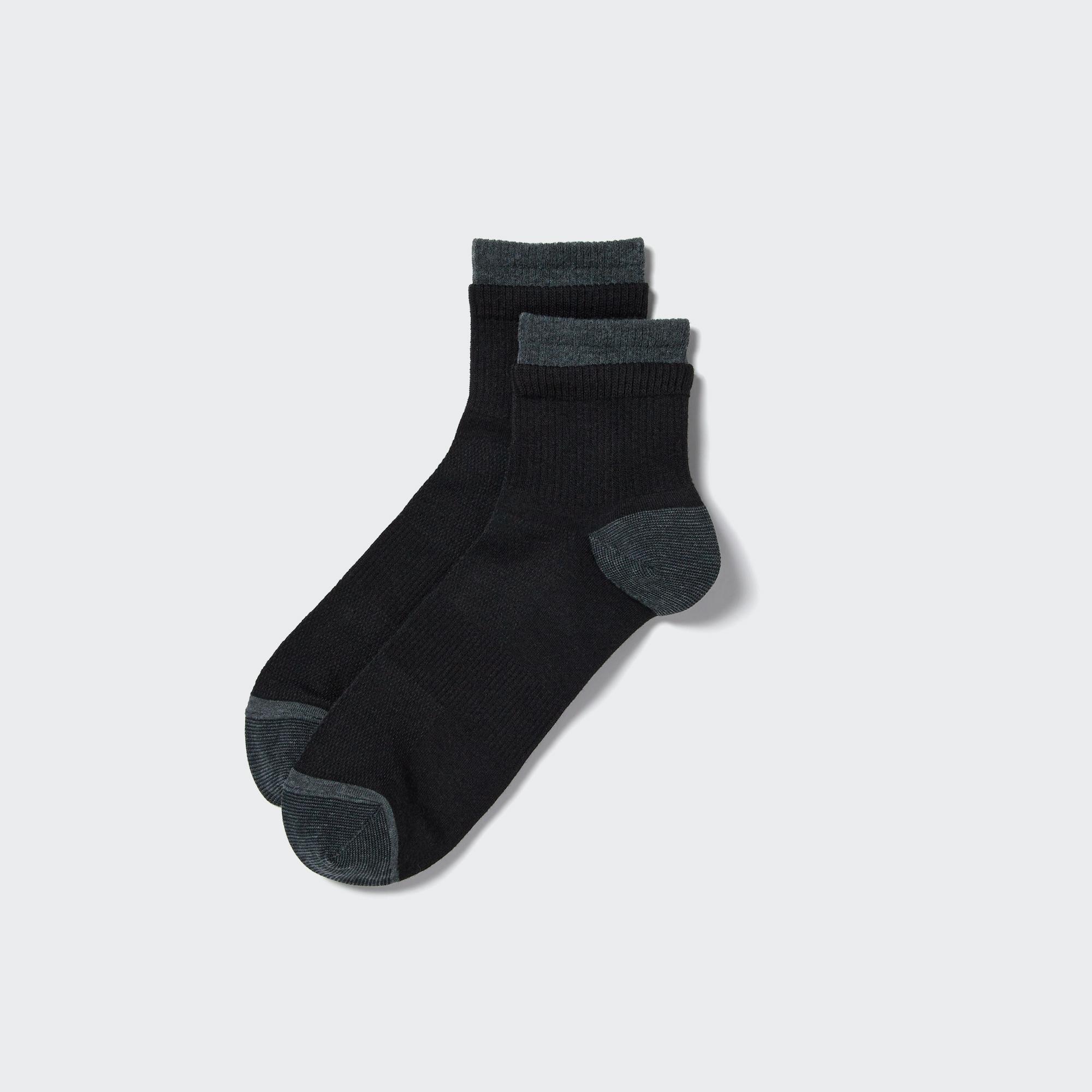 Короткие спортивные носки UNIQLO, черный спортивные короткие носки uniqlo серый