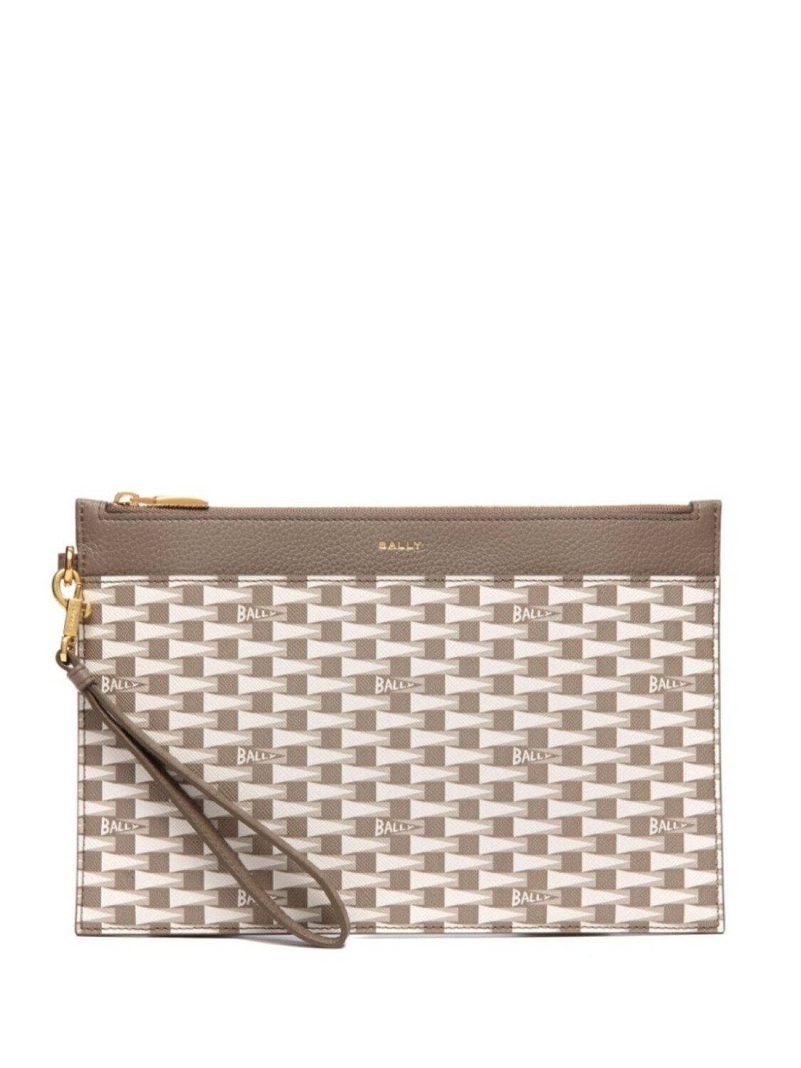 

Bally клатч-конверт Pennant, коричневый
