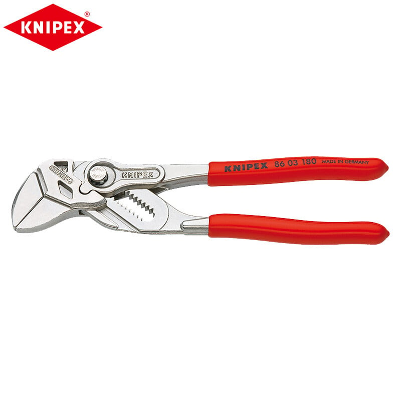 KNIPEX K.86 03 180 Немецкий инструмент, универсальные плоскогубцы, ключ, хромированные плоскогубцы, крепежный инструмент 8603180