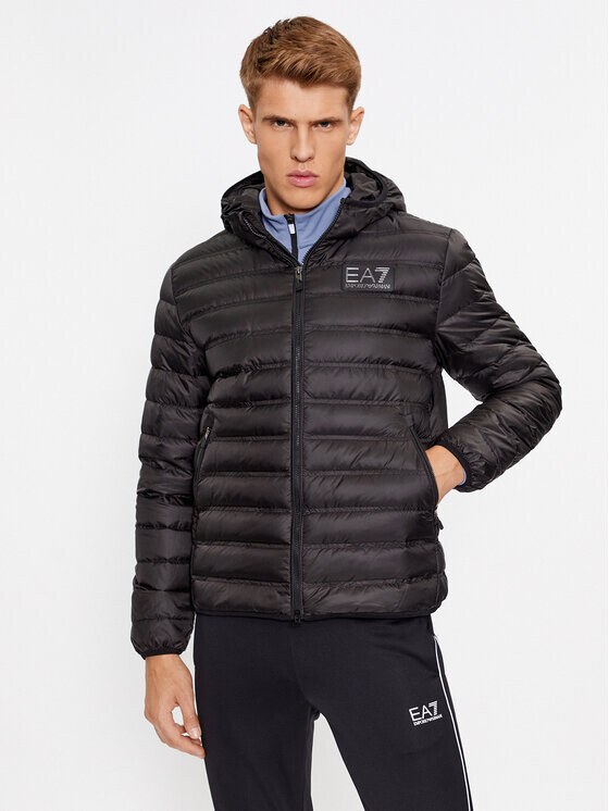 

Пуховик стандартного кроя Ea7 Emporio Armani, черный