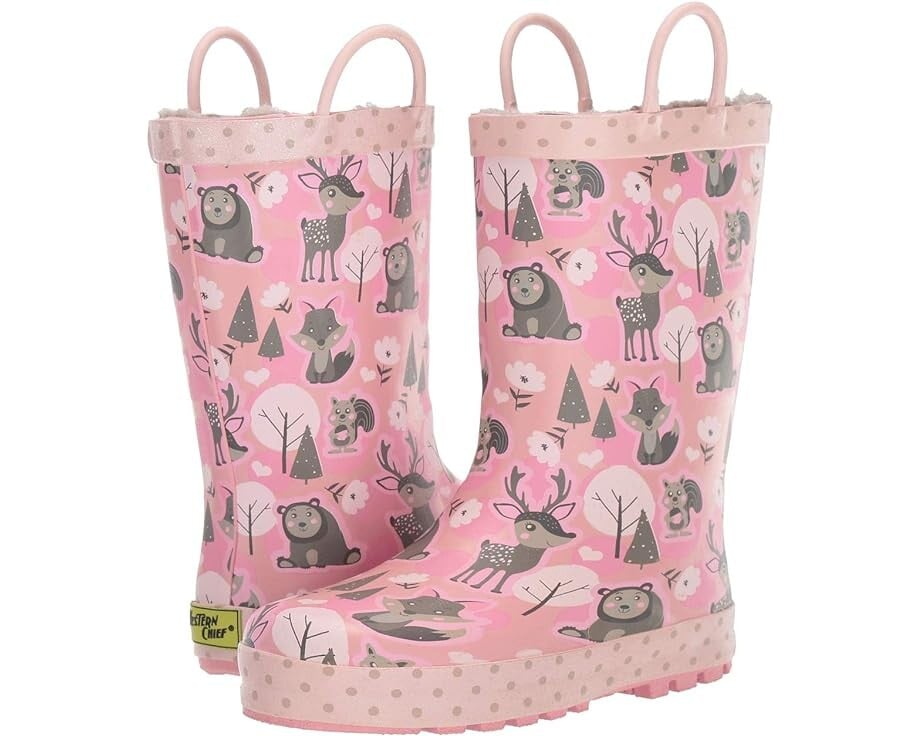 

Ботинки Western Chief Whimsical Woodland Rain Boot, розовый