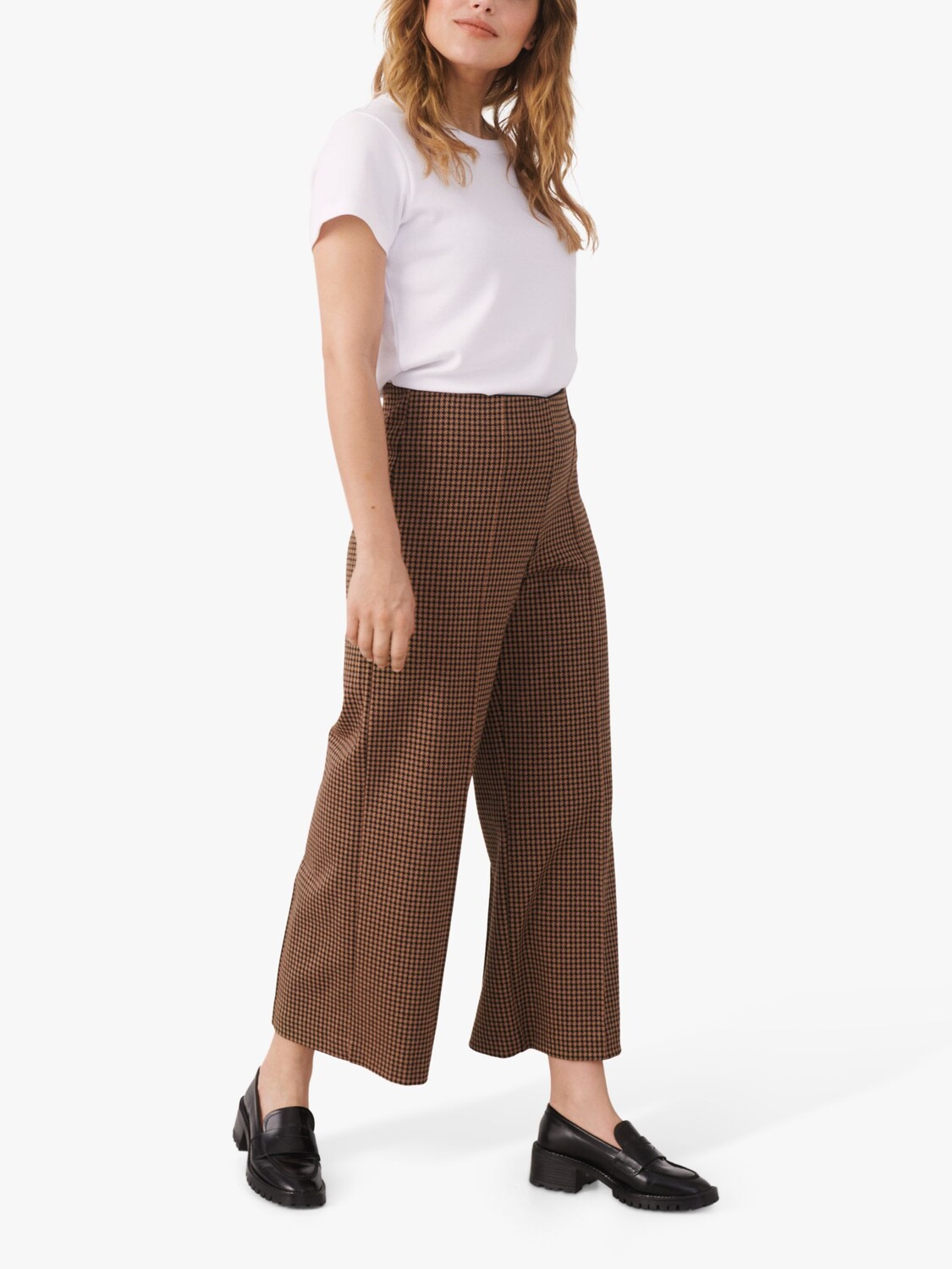 

Часть вторая Широкие брюки Illisan Dogtooth, коричневые