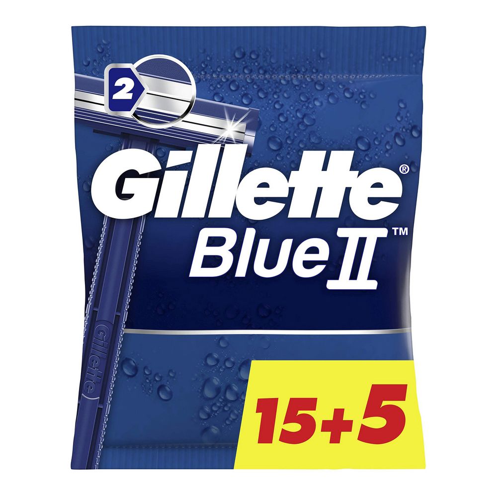 цена Бритва Blue ii maquinilla de afeitar Gillette, 20 шт