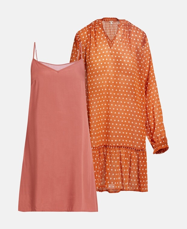 

Повседневное платье edc by Esprit, оранжевый