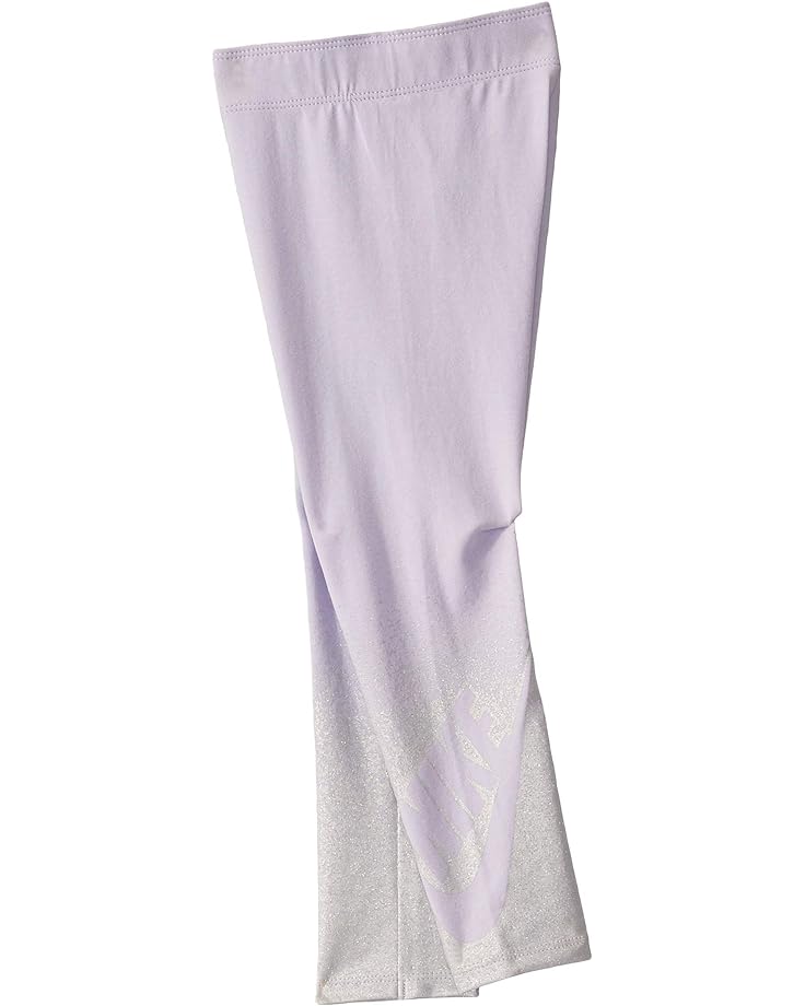 

Брюки Nike Sportswear Metallic Spray Logo Leggings, цвет Lavender Mist