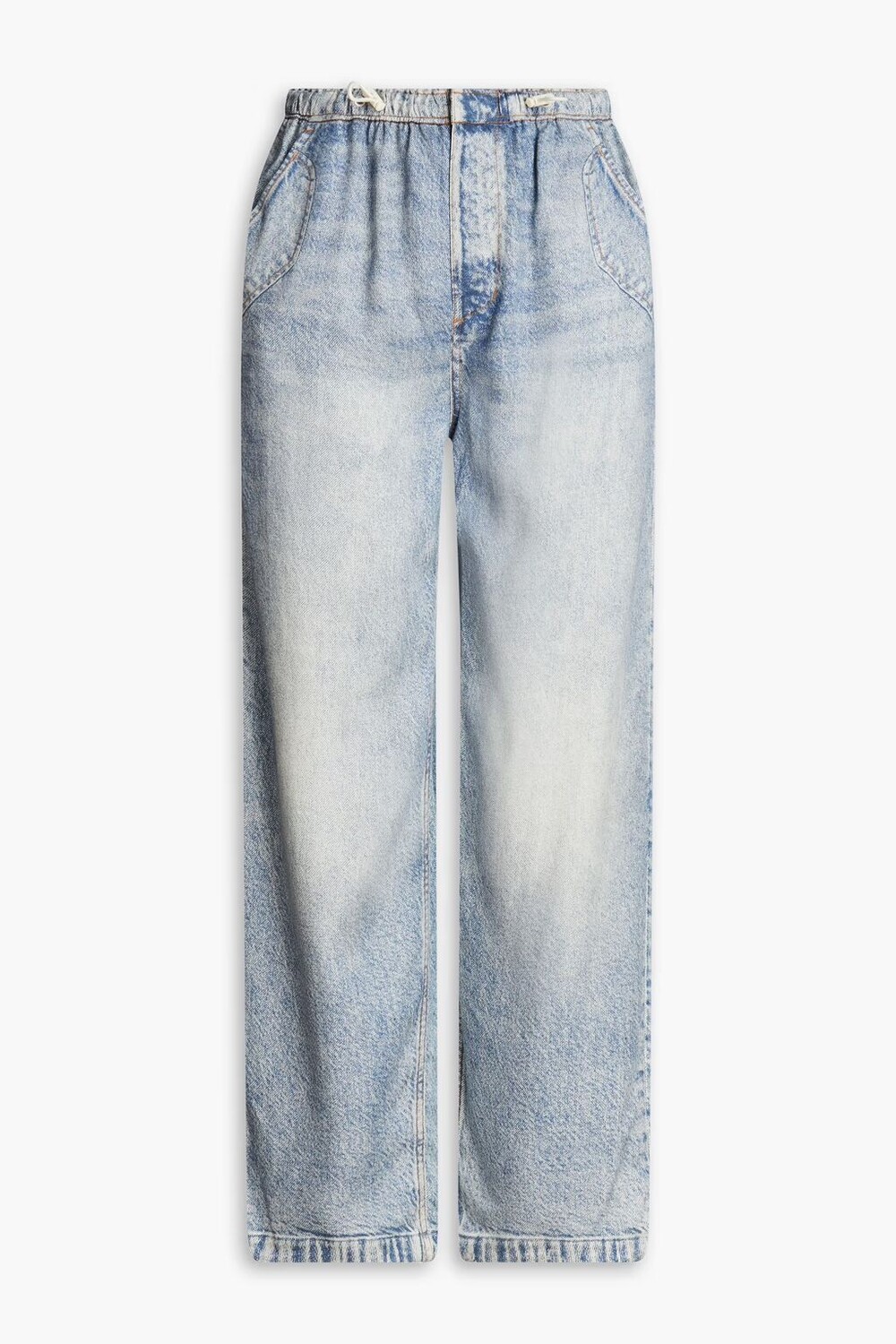 

Зауженные брюки из твила с джинсовым эффектом Rag & Bone, легкий деним
