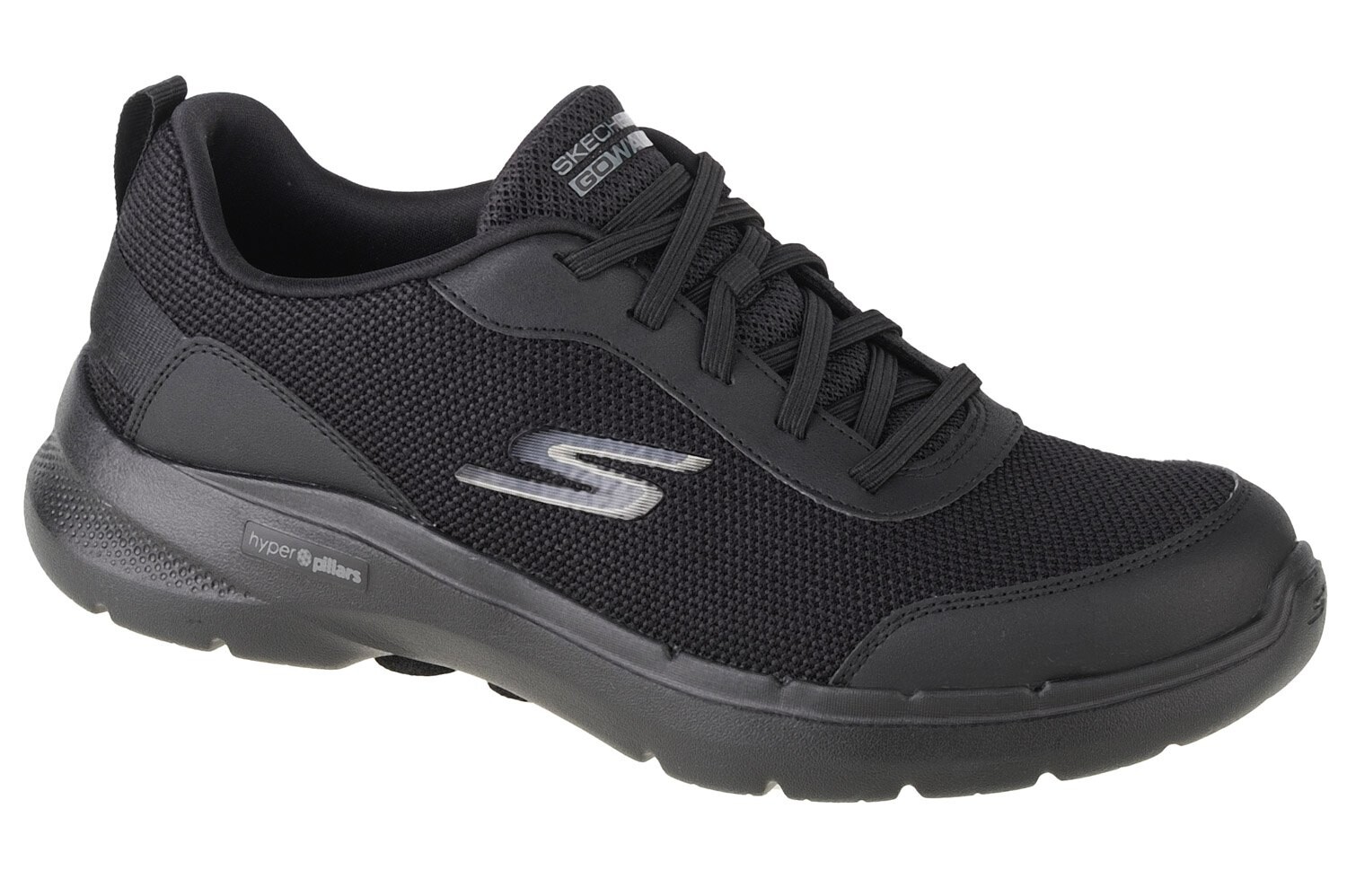 

Кроссовки Skechers Go Walk 6 Bold Knight, черный, Серый, Кроссовки Skechers Go Walk 6 Bold Knight, черный
