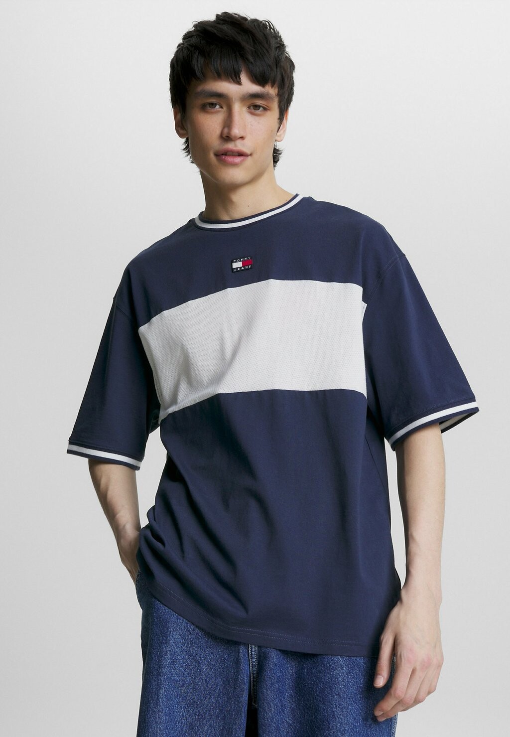 

Футболка с принтом Tommy Jeans, темно-синий