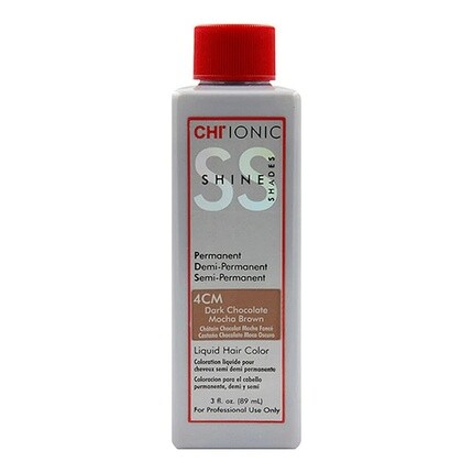 

CHI Ionic Shine Shades Жидкая краска для волос для унисекс 3 унции 4 см Темный шоколад Мокко Коричневый