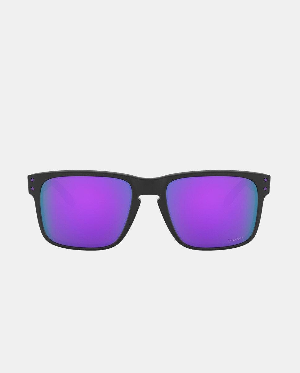 Квадратные мужские солнцезащитные очки в черной оправе и зеркальными линзами Oakley, черный
