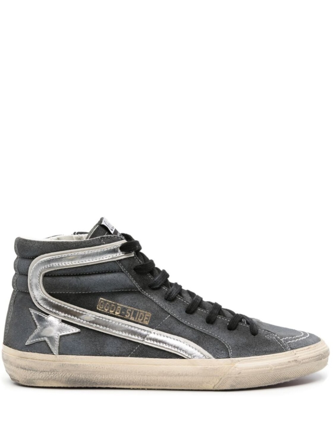 Golden Goose высокие кеды Slide, черный
