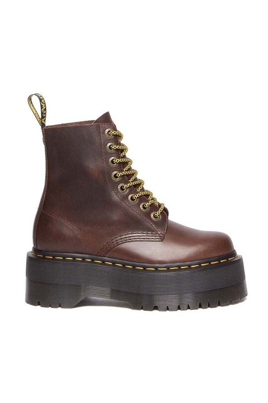 

Кожаные байкерские ботинки 1460 Pascal Max Dr. Martens, коричневый