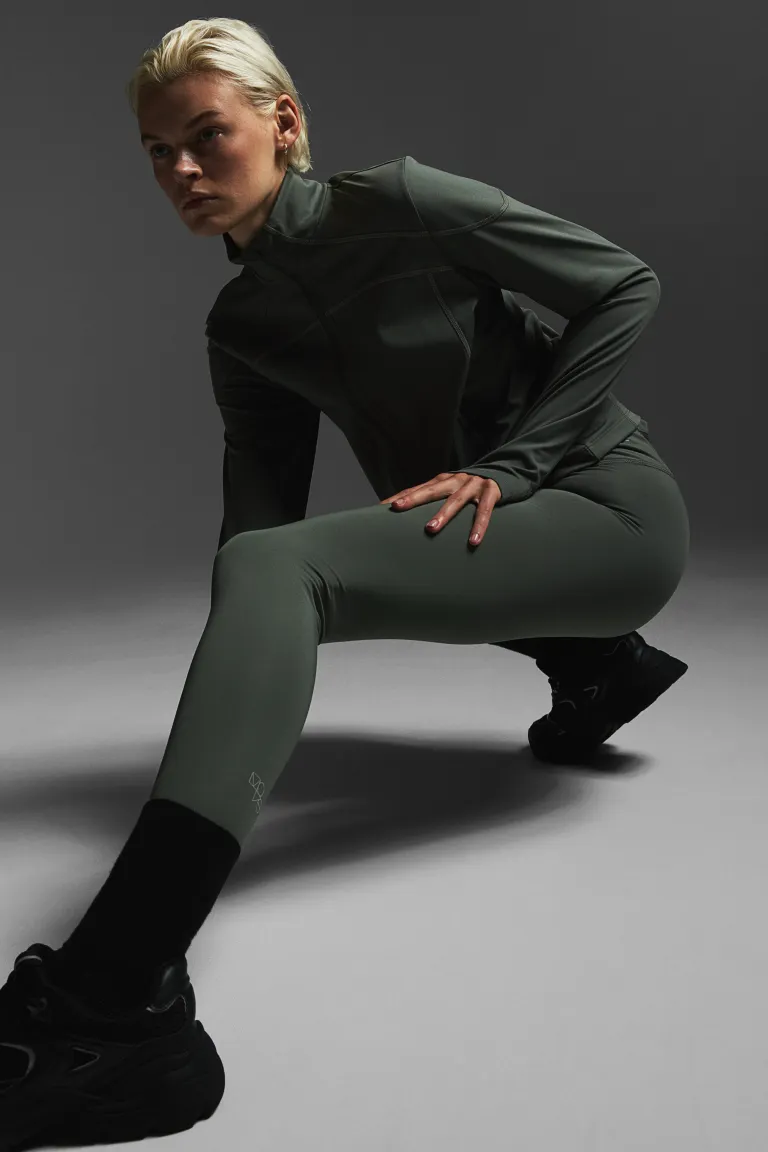 

Теплые спортивные леггинсы от drymove H&M, зеленый