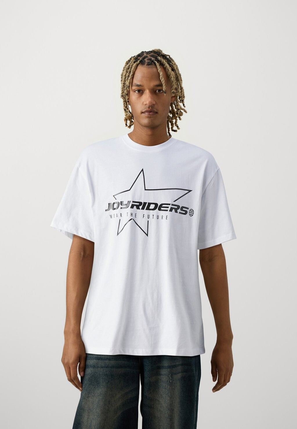 

Футболка с принтом JORRIDERS TEE CREW NECK UNISEX Jack & Jones, белый