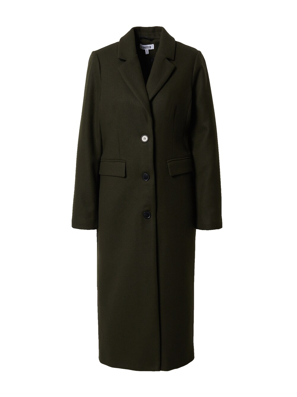 Межсезонное пальто EDITED Airin, темно-зеленый межсезонное пальто edited uli зеленый