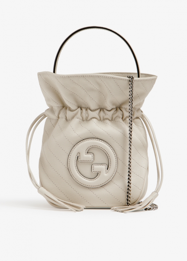 Сумка Gucci Blondie Mini Bucket, белый