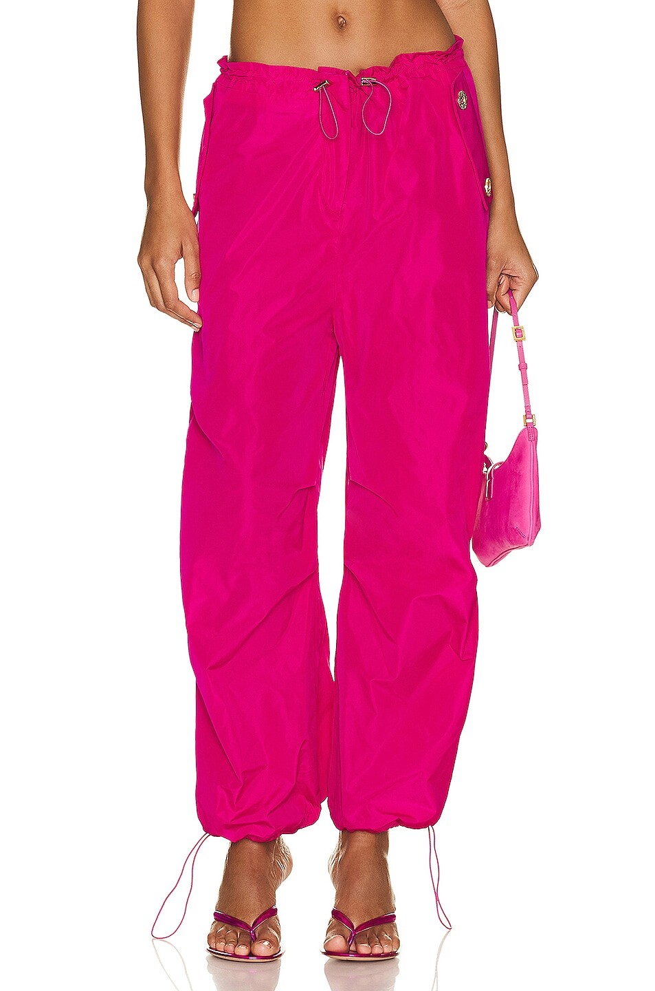 

Брюки Raisa Vanessa Low Waist Faille Baggy, розовый