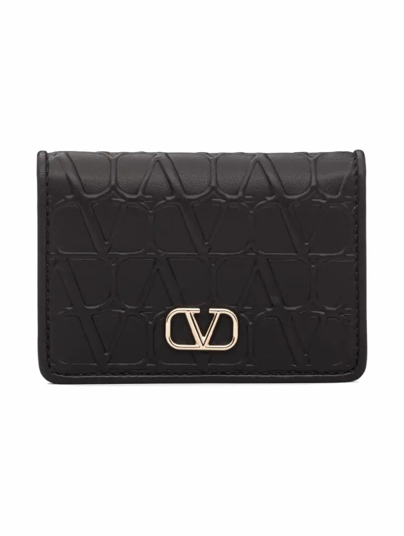 

Кожаное портмоне Iconographe Valentino Garavani, черный