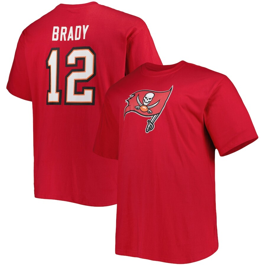 

Футболка с именем и номером Fanatics Branded Tampa Bay Buccaneers, красный