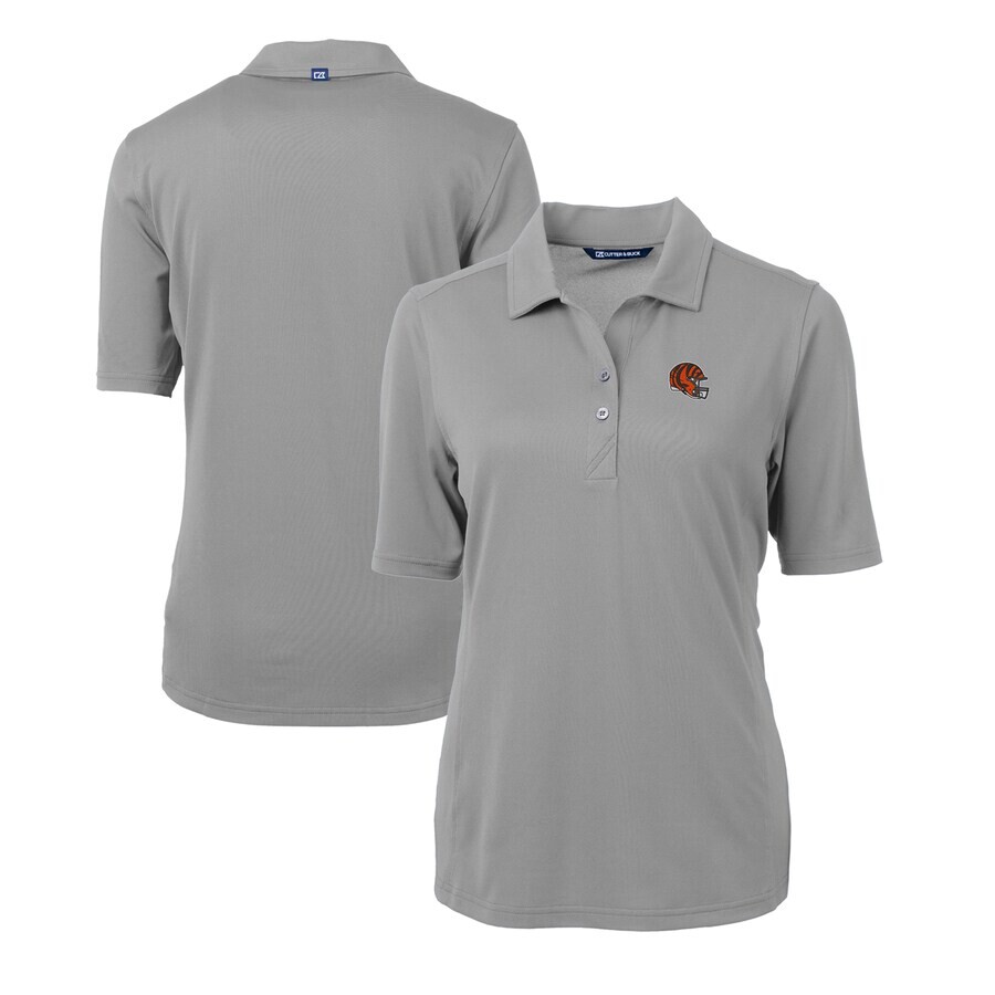 

Поло с длинным рукавом Cutter & Buck Cincinnati Bengals, серый