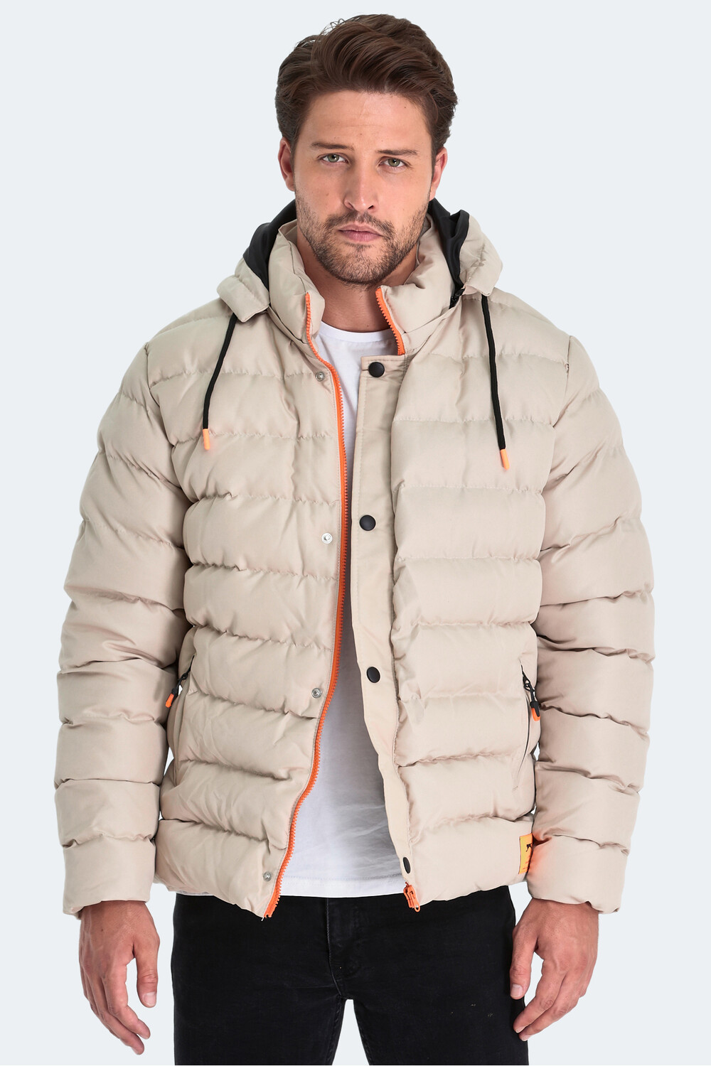 

SALINE Мужское пальто каменно-серый Slazenger