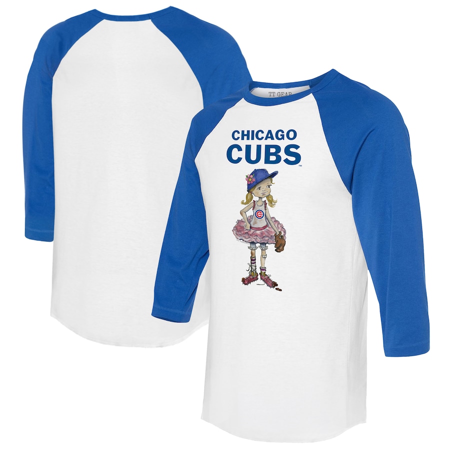 

Футболка с длинным рукавом Tiny Turnip Chicago Cubs, белый