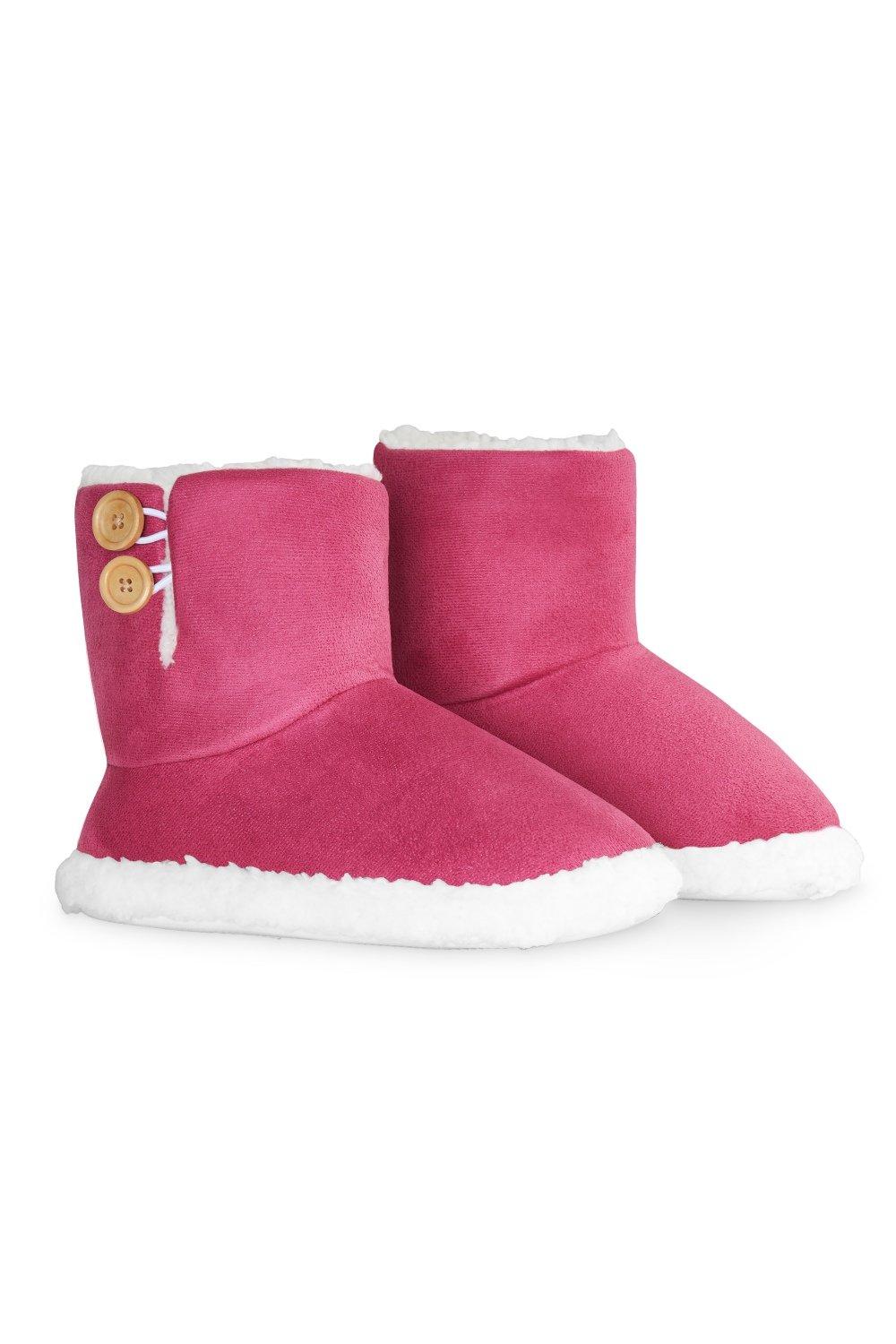 Тапочки на пуговицах Dunlop, розовый женские ботинки обувь для женщин ботильоны без шнуровки теплые женские зимние ботинки плюшевая обувь для зимы женские ботинки