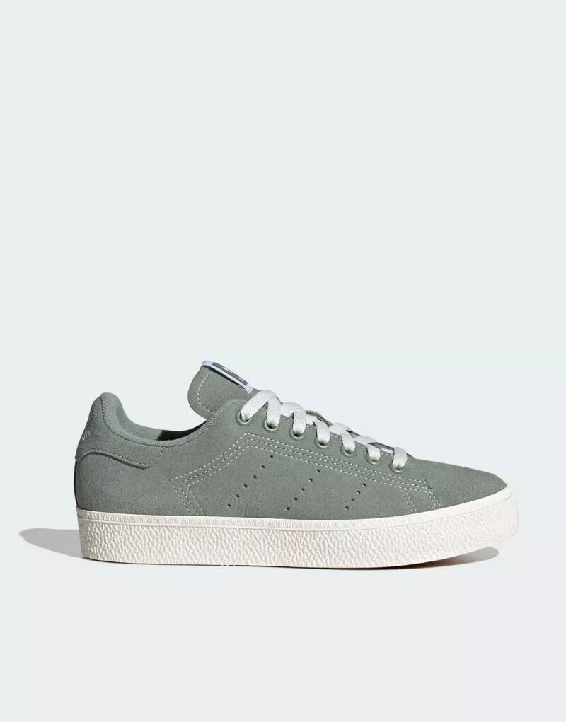 

Серебристо-зеленые кроссовки adidas Originals Stan Smith