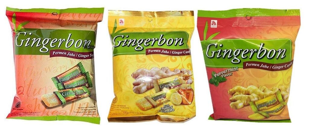 

Имбирные конфеты, разные виды, имбирные конфеты, 3 шт. (3х125г) Gingerbon